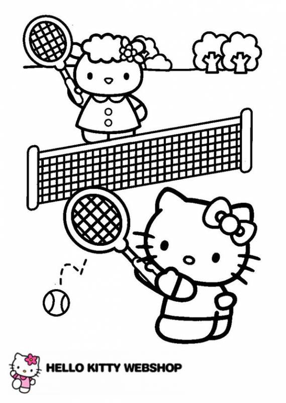 A tennis con Fifi disegni da colorare gratis