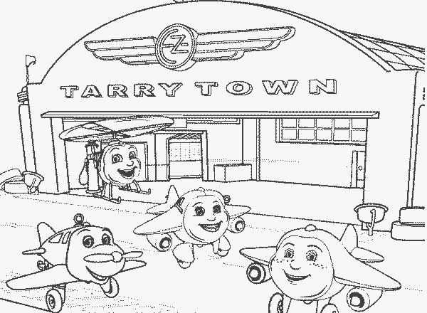 Aeroporto Tarry Town disegno da colorare gratis