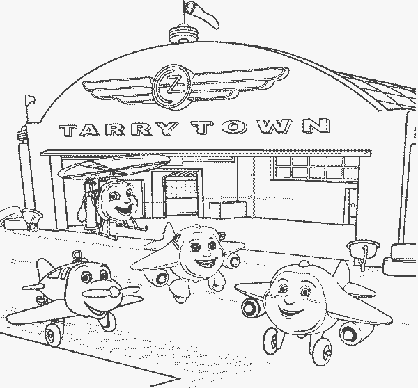 Aeroporto Tarry Town disegno da colorare gratis