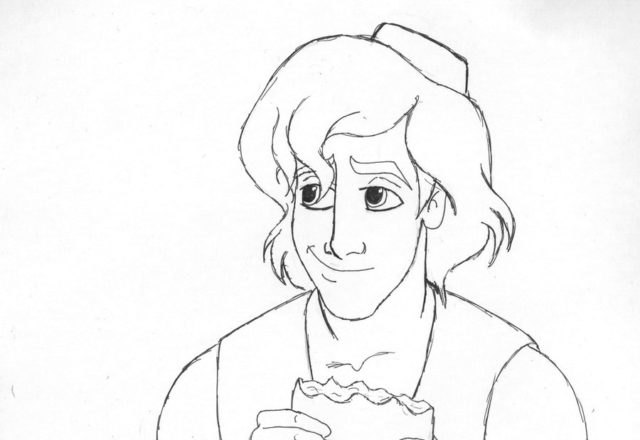 Aladdin e il pezzo di pane disegni da colorare gratis