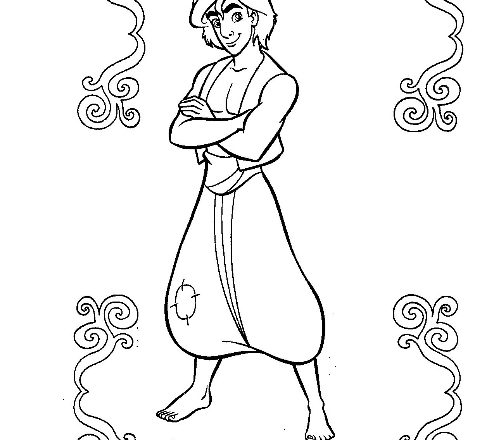 Aladdin il ladro disegni da colorare gratis