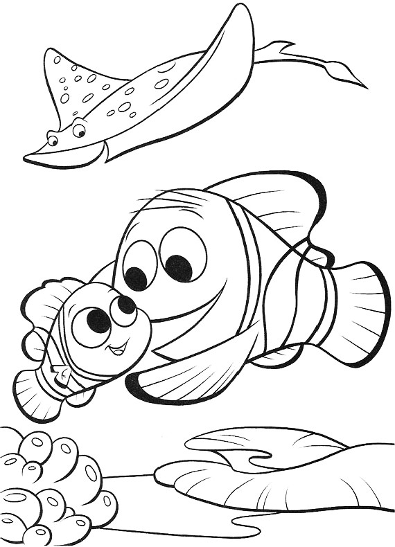 Alla ricerca di Nemo da stampare e colorare per bambini gratis
