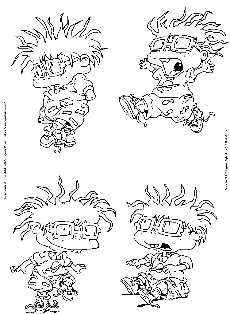 Altri quattro disegni da colorare di Chuckie Finster I Rugrats