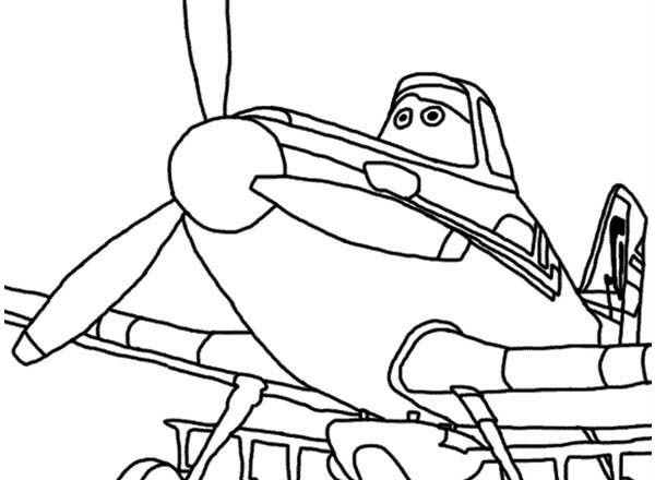 Altro disegno da colorare Dusty Crophopper Planes