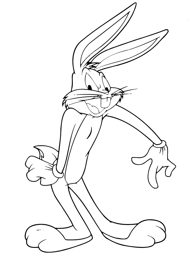 Altro disegno da colorare di Bugs Bunny