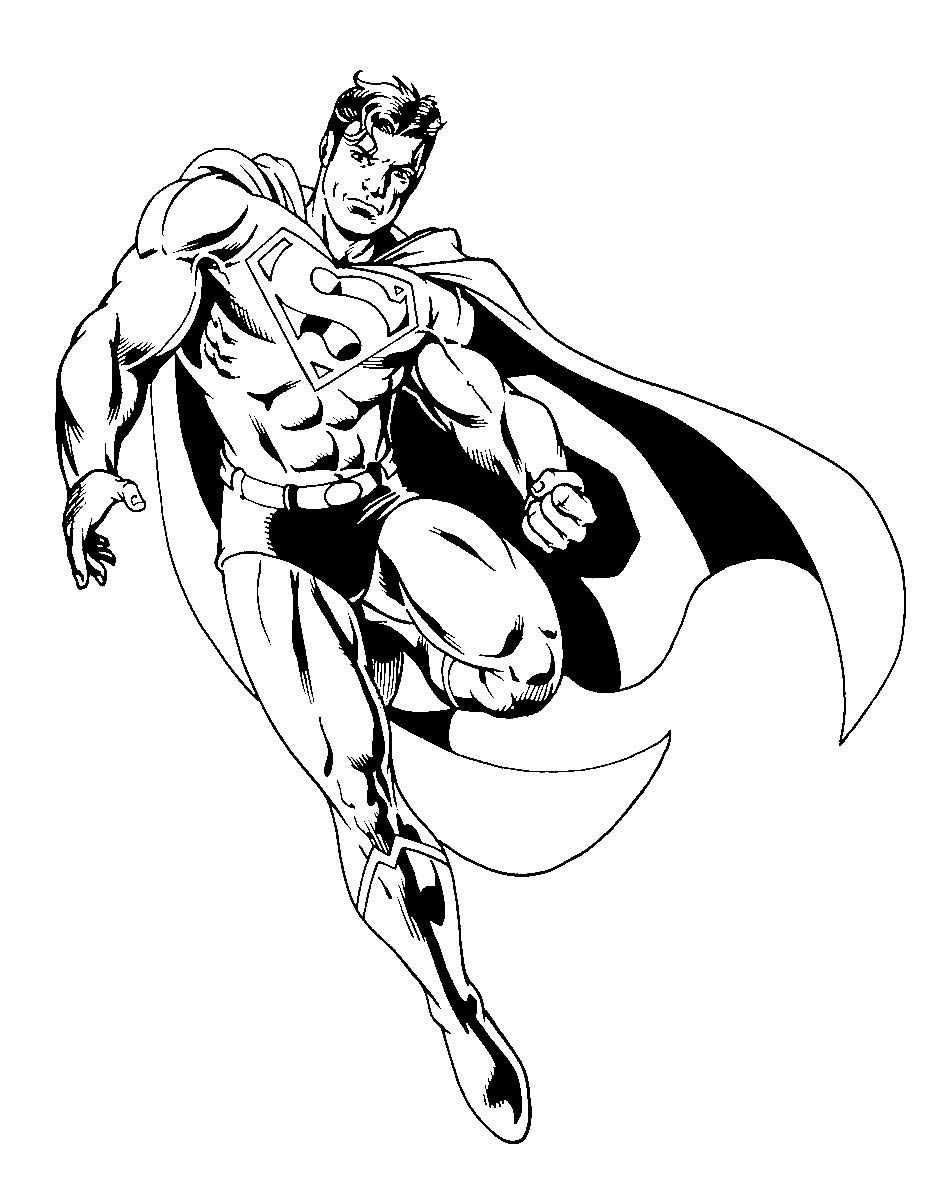 Altro disegno da colorare gratis di Superman