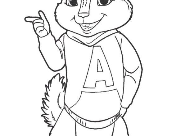 Alvin 3 disegni gratis da colorare