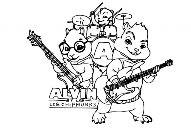 Alvin superstar disegni gratis da colorare