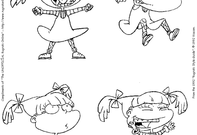 Angelica Pickles in azione I Rugrats disegni da colorare gratis
