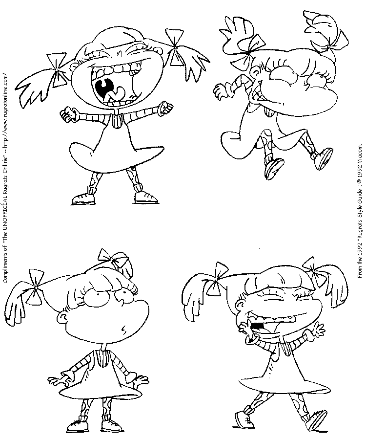 Angelica Pickles in azione I Rugrats disegni da colorare gratis