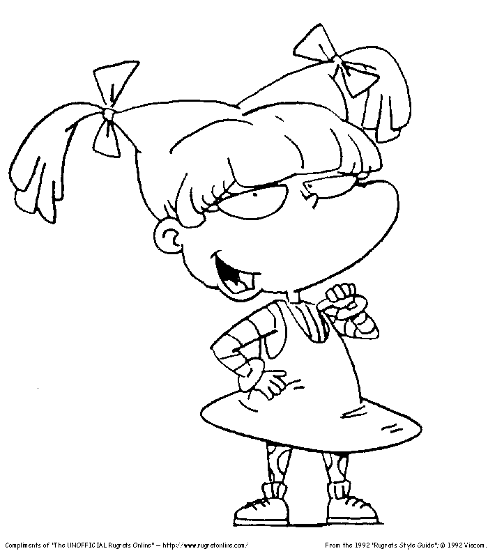 Angelica Pickles sicura di sè I Rugrats disegno da colorare
