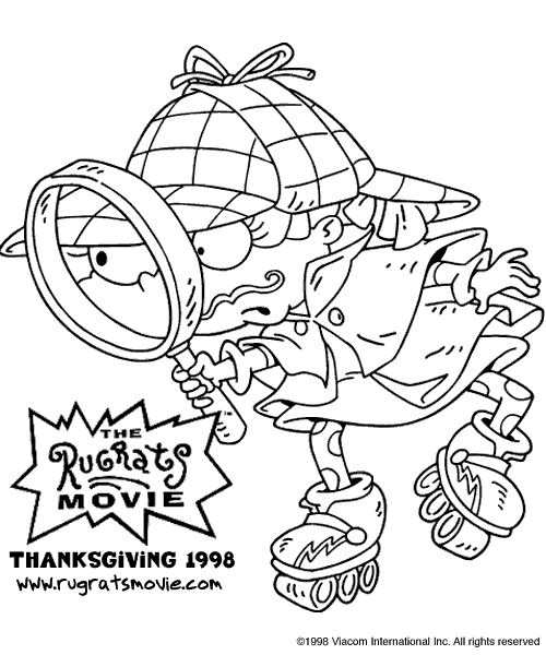 Angelica Sherlock Holmes Rugrats disegno da colorare