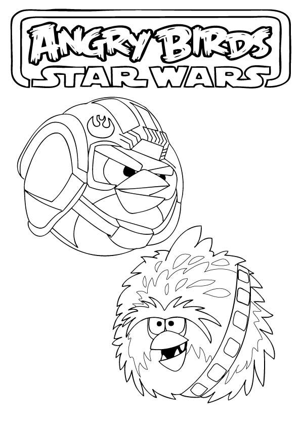 Angry Birds Star Wars disegni da colorare (2)