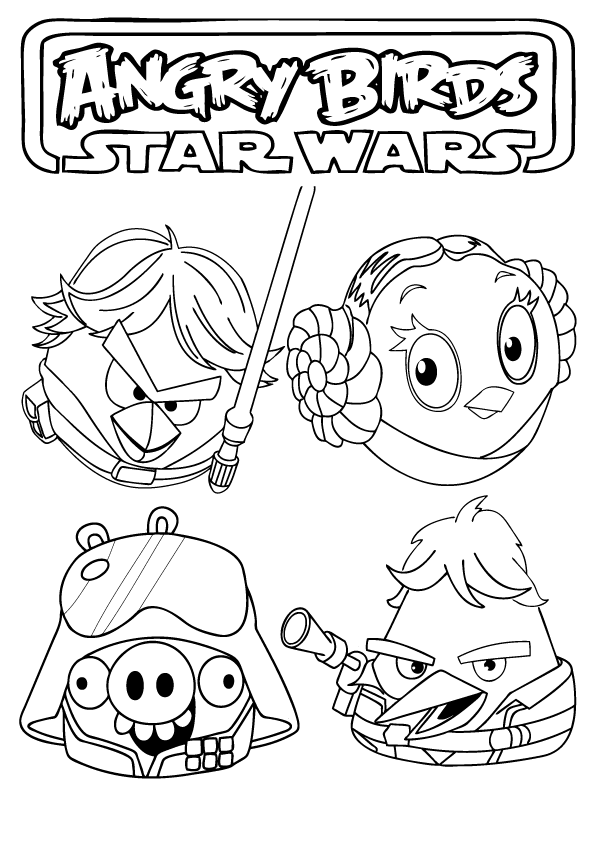 Angry Birds Star Wars disegni da colorare (8)