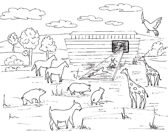 Animali che salgono sull’ Arca di Noè