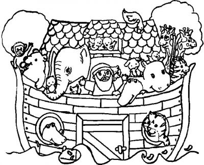 Animali sull’ Arca di Noè disegni da colorare per il catechismo