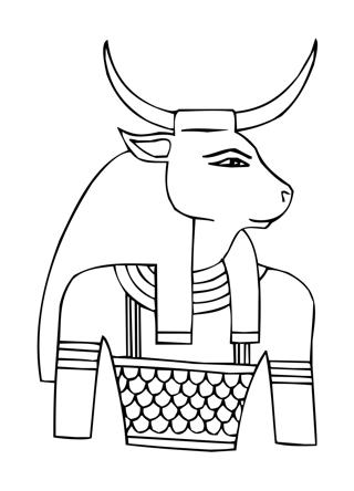 Api divinità egizia disegni da colorare per la scuola
