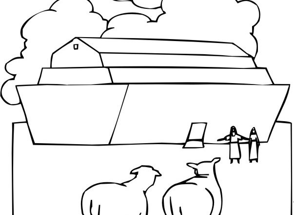 Arca di Noè disegni da colorare della Bibbia