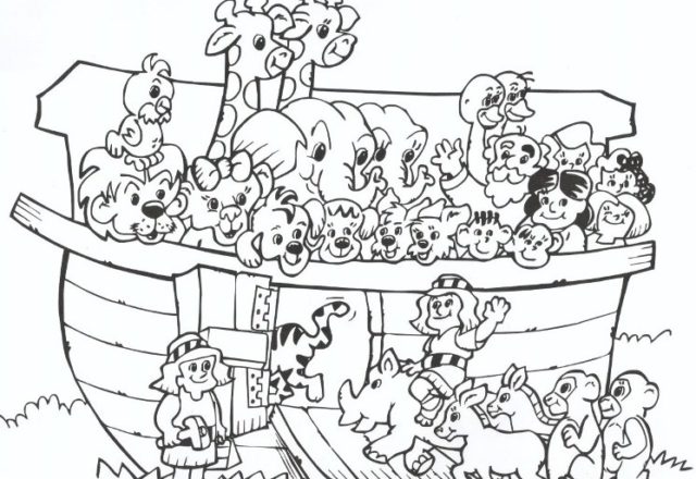 Arca di Noè disegni da colorare gratis