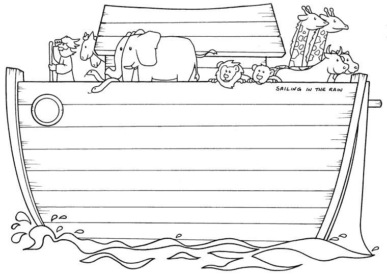 Arca di Noè disegni da colorare per bimbi