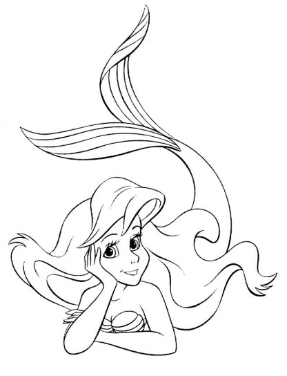 Ariel 3 disegni da colorare gratis
