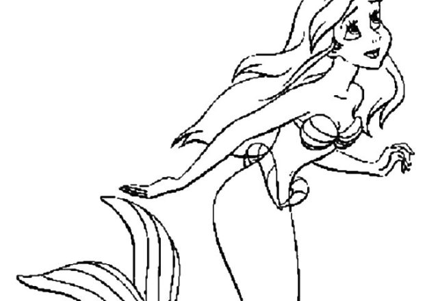 Ariel 5 disegni da colorare gratis