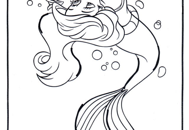 Ariel e Flounder 3 disegni da colorare gratis