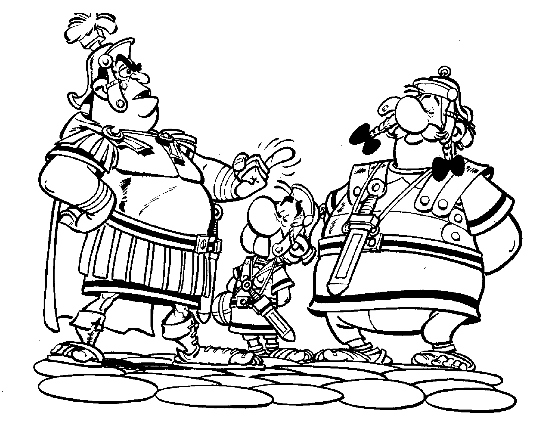 Asterix e Obelix travestimento disegno da colorare