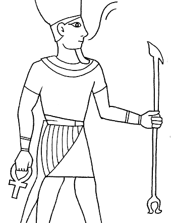 Atum divinità egizia disegni da colorare gratis