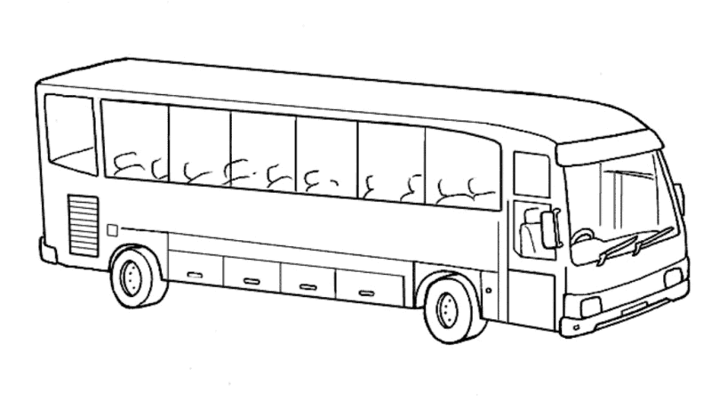 Autobus disegni da colorare