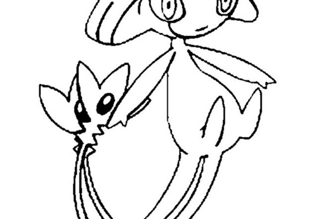 Azelf pokemon disegno da colorare