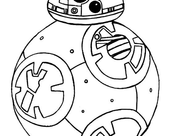 BB-8 personaggi Star Wars disegni da colorare