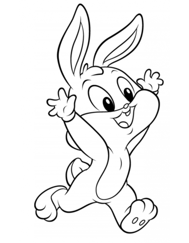 Baby Bugs Bunny 2 disegni da colorare gratis