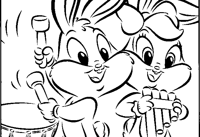 Baby Bugs Bunny e Lola disegni da colorare gratis