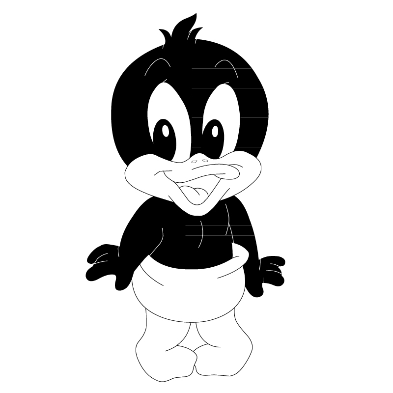 Baby Duffy Duck disegni da colorare gratis