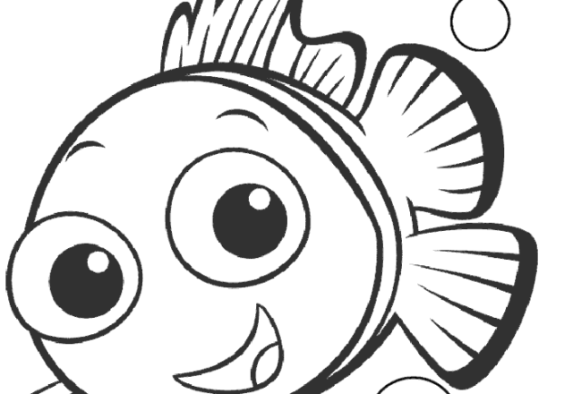 Baby Nemo con le bollicine disegni da colorare Alla ricerca di Nemo