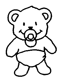 Baby orsetto da colorare