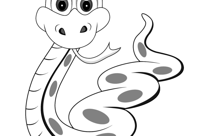 Baby serpente disegno da stampare e colorare gratis