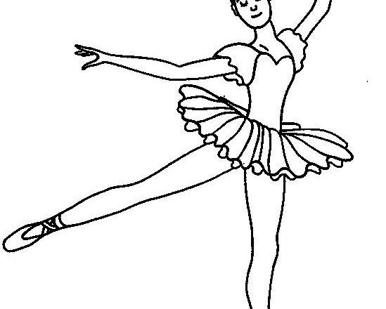 Ballerina con coroncina disegno da colorare gratis