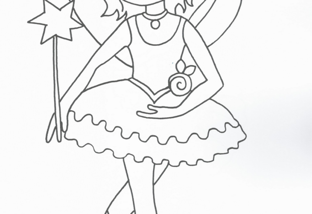 Ballerina principessa disegno da colorare gratis