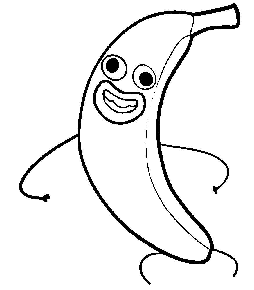 Banana Joe disegni gratis da colorare