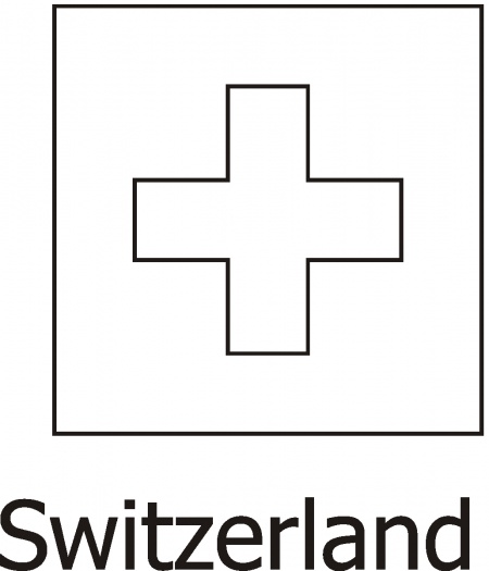 Bandiera Svizzera da colorare gratis