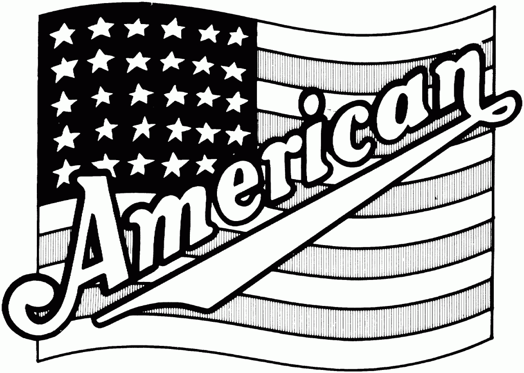 Bandiera americana da stampare e da colorare