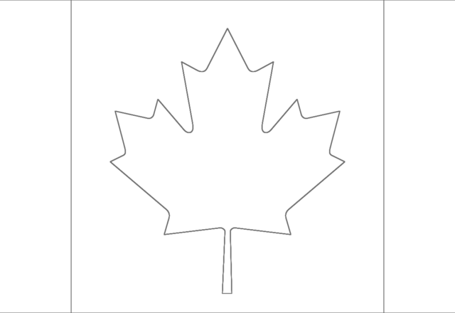 Bandiera del Canada da colorare per bimbi