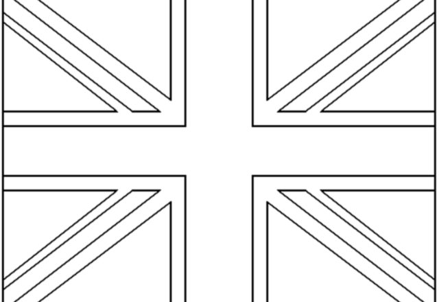 Bandiera del Regno Unito UK disegno da colorare gratis