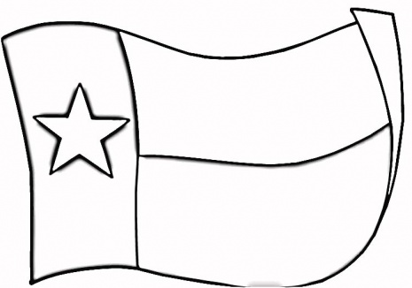 Bandiera del Texas da stampare e da colorare categoria geografia