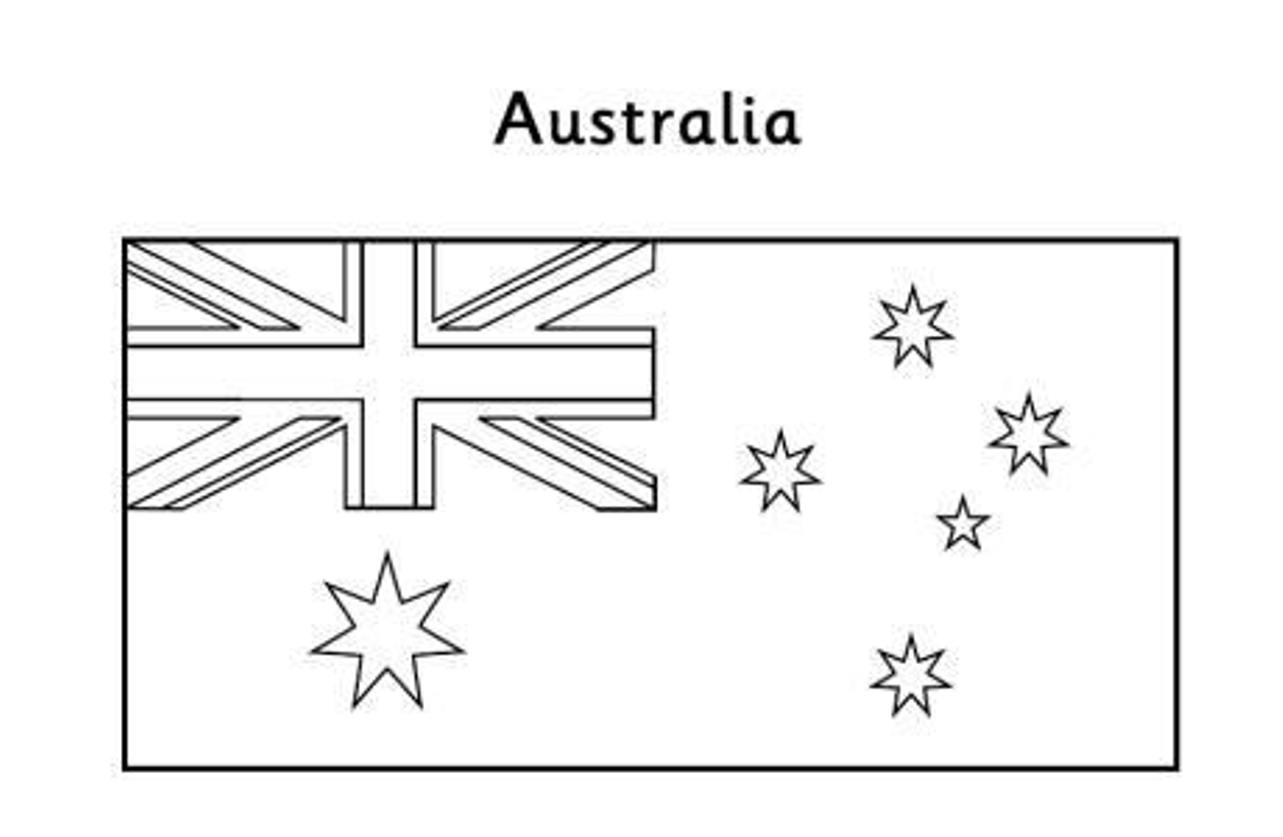 Bandiera dell’ Australia da stampare