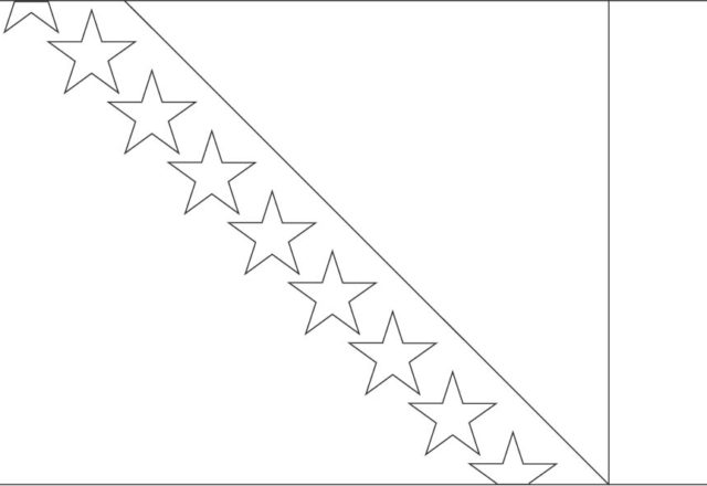 Bandiera della Bosnia ed Erzegovina da stampare geografia