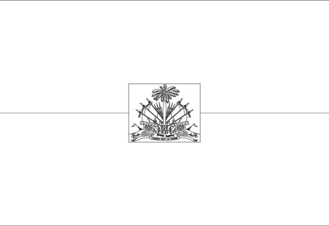 Bandiera di Haiti da stampare e da colorare