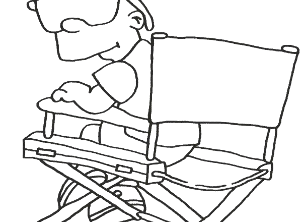 Bart Simpson regista disegno da colorare